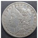 1891-O MORGAN DOLLAR XF