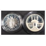 1984-S & 1989-S SILVER $1 COMM COINS 1984-S & 1989-S SILVER $1 COMM COINS