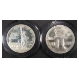 1984-D & 1986-S SILVER $1 COMM COINS 1984-D & 1986-S SILVER $1 COMM COINS