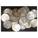 (20) 90% SILVER MIXED DATES KENNEDY HALVES (20) 90% SILVER MIXED DATES KENNEDY HALVES