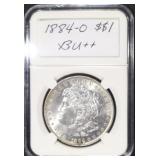 1884-O MORGAN DOLLAR BU 1884-O MORGAN DOLLAR BU