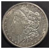 1887-S MORGAN DOLLAR AU