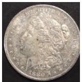 1880-O MORGAN DOLLAR AU/BU