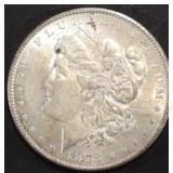 1878 7TF REV 79 MORGAN DOLLAR AU