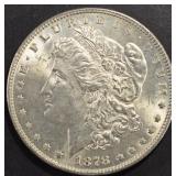 1878 7 TF REV 78 MORGAN DOLLAR AU/BU