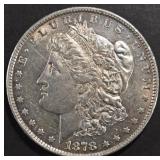 1878 8TF MORGAN DOLLAR AU/BU