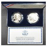 2001-D BUFFALO COMM UNC/PR DOLLAR 2-COIN SET