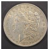 1880-O MORGAN DOLLAR AU