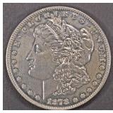 1878 7/8 TF MORGAN DOLLAR AU POLISHED