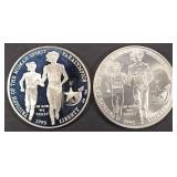 1995-D, P TRACK & FIELD $1 SILVER COMM COINS 1995-D, P TRACK & FIELD $1 SILVER COMM COINS