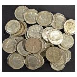 (50) 90% SILVER MIXED DATES ROOSEVELT DIMES (50) 90% SILVER MIXED DATES ROOSEVELT DIMES