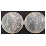 1899-O, 1902-O MORGAN DOLLARS AU/BU CLEANED 1899-O, 1902-O MORGAN DOLLARS AU/BU CLEANED