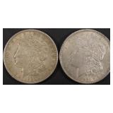 1921 & 1921-D MORGAN DOLLARS AU