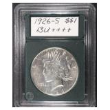 1926-S PEACE DOLLAR BU 1926-S PEACE DOLLAR BU