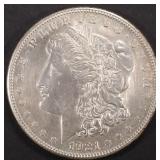 1921-S MORGAN DOLLAR BU CLEANED