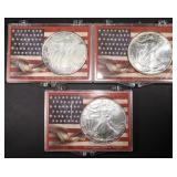 1989, 1997, 1998 AMERICAN SILVER EAGLES