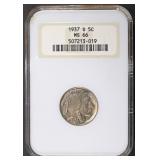 1937-S BUFFALO NICKEL NGC MS66