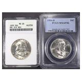 COLLECTORS LOT FRANKLIN HALF DOLLARS COLLECTORS LOT FRANKLIN HALF DOLLARS
