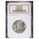 1943 WALKING LIBERTY HALF DOLLAR NGC MS65 1943 WALKING LIBERTY HALF DOLLAR NGC MS65