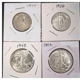 COLLECTORS LOT QUARTERS & HALF DOLLARS