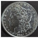 1891-O MORGAN DOLLAR AU/BU (CLEANED)