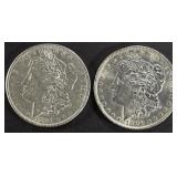 1891 AU/BU & 1896 BU (RIM BUMPS) MORGAN DOLLARS 1891 AU/BU & 1896 BU (RIM BUMPS) MORGAN DOLLARS