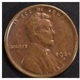 1924-S LINCOLN CENT AU