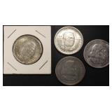 2 COLUMBIAN & 2 BOOKER T WASHINGTON HALVES 2 COLUMBIAN & 2 BOOKER T WASHINGTON HALVES