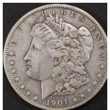 1901 MORGAN DOLLAR XF