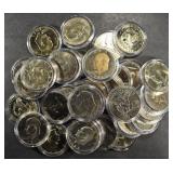 32 COIN COMPLETE SET OF IKE DOLLARS BU, PR, SILVER 32 COIN COMPLETE SET OF IKE DOLLARS BU, PR, SILVER