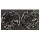 (2) 2018 CANADA 1/2 OZ SILVER POLAR BEAR