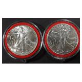 2002 & 2022 AMERICAN SILVER EAGLES 2002 & 2022 AMERICAN SILVER EAGLES