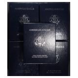 1995-1999 PROOF ASE BOXES W/ COA 1995-1999 PROOF ASE BOXES W/ COA