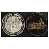 (2) 1 OZ .999 SILVER ROUNDS (2) 1 OZ .999 SILVER ROUNDS