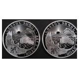 (2) 1 OZ .999 SILV 2023 ARMENIAN NOAHS ARK ROUNDS (2) 1 OZ .999 SILV 2023 ARMENIAN NOAHS ARK ROUNDS