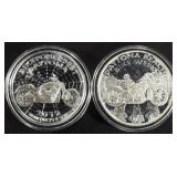 (2) 1 OZ .999 SILVER 2012 DAYTONA BIKE ROUNDS