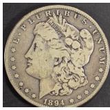 1894-S MORGAN DOLLAR VG 1894-S MORGAN DOLLAR VG
