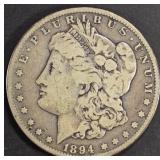 1894-S MORGAN DOLLAR VG