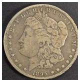 1895-S MORGAN DOLLAR FINE 1895-S MORGAN DOLLAR FINE