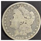 1895-O MORGAN DOLLAR VG