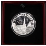 (1) 1 OZ .999 SILVER 2023 XMAS BLESSINGS ROUND