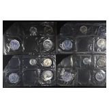 1961-64 US PROOF SETS MISSING CENT & HALF 1961-64 US PROOF SETS MISSING CENT & HALF