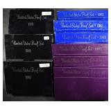 (3) 1981, (3) 1983, (3) 1987 US PROOF SETS (3) 1981, (3) 1983, (3) 1987 US PROOF SETS