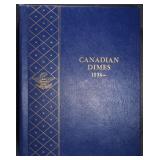 PARTIAL WHITMAN CANADIAN DIMES ALBUM PARTIAL WHITMAN CANADIAN DIMES ALBUM
