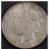 1927-S PEACE DOLLAR AU