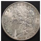 1878 7TF REV 78 MORGAN DOLLAR AU/BU