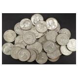 (40) 90% SILVER WASHINGTON QUARTERS (40) 90% SILVER WASHINGTON QUARTERS