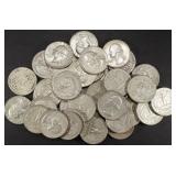 (40) 90% SILVER WASHINGTON QUARTERS