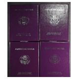 1987-1989, 1991 PROOF ASE BOXES W/ COA 1987-1989, 1991 PROOF ASE BOXES W/ COA