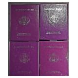 (2) 1990-1991 PROOF ASE BOXES W/ COA EMPTY & USED (2) 1990-1991 PROOF ASE BOXES W/ COA EMPTY & USED